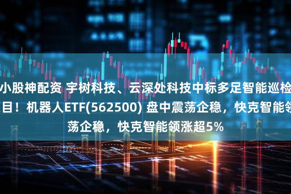 小股神配资 宇树科技、云深处科技中标多足智能巡检机器人项目！机器人ETF(562500) 盘中震荡企稳，快克智能领涨超5%